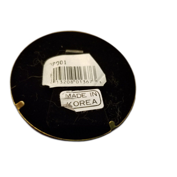 Burnes of Boston 3 inch round gold toned picture frame with stand - Picture 4 of 6